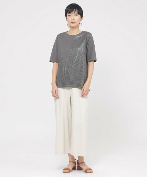 EVEX by KRIZIA (大きいサイズ) / エヴェックス バイ クリツィア (オオキイサイズ) その他トップス | 【L】【ウォッシャブル】シャドーゼブラプリントカットソー | 詳細2