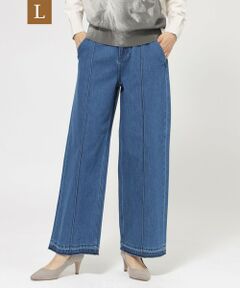 EVEX by KRIZIA  (大きいサイズ) / エヴェックス バイ クリツィア (オオキイサイズ) その他パンツ | 【L】【ウォッシャブル】ライトオンスストレートフレアデニム