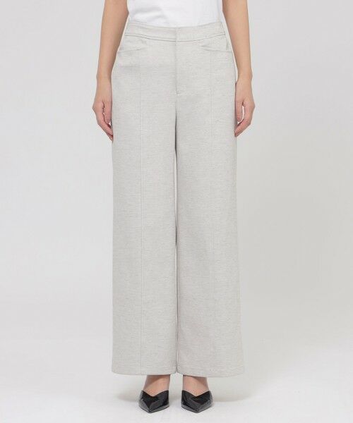 EVEX by KRIZIA (大きいサイズ) / エヴェックス バイ クリツィア (オオキイサイズ) その他パンツ | 【L】【防透け】【吸水速乾】【接触冷感】【UV対策】3Sオックスセミワイドパンツ | 詳細3