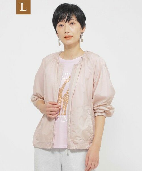 EVEX by KRIZIA (大きいサイズ)/エヴェックス バイ クリツィア (オオキイサイズ) 【L】【カタログ掲載品】【はっ水】【ウォッシャブル】シアーストレッチブルゾン ピンク系2 44 EVEX by KRIZIA (大きいサイズ)/エヴェックス バイ クリツィア (オオキイサイズ) 【L】【カタログ掲載品】【はっ水】【ウォッシャブル】シアーストレッチブルゾン ピンク系2 44