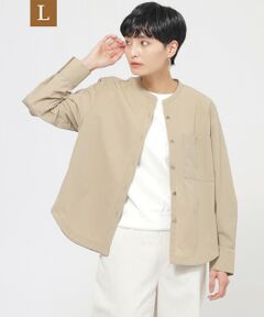 EVEX by KRIZIA  (大きいサイズ) / エヴェックス バイ クリツィア (オオキイサイズ) テーラードジャケット | 【L】【防しわ】【UV対策】【ウォッシャブル】テックスブリッドシャツジャケット