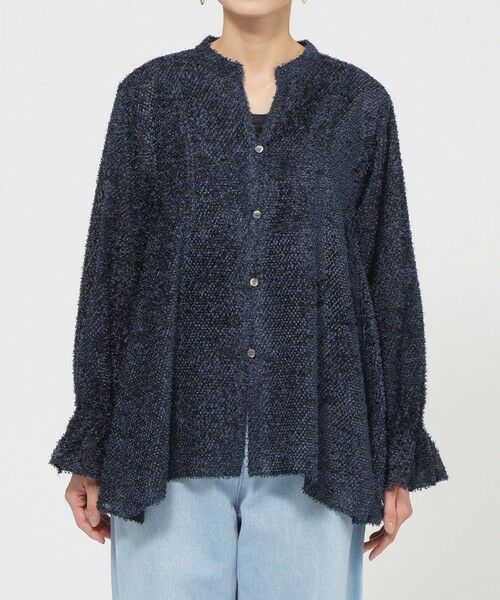 EVEX by KRIZIA  (大きいサイズ) / エヴェックス バイ クリツィア (オオキイサイズ) その他トップス | 【L】【1枚で決まる】【ウォッシャブル】ヘアリ−ジャカードブラウス | 詳細3