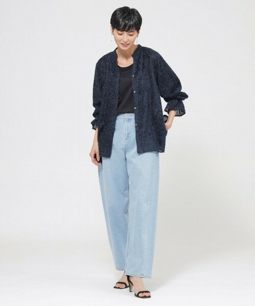 EVEX by KRIZIA  (大きいサイズ) / エヴェックス バイ クリツィア (オオキイサイズ) その他トップス | 【L】【1枚で決まる】【ウォッシャブル】ヘアリ−ジャカードブラウス | 詳細2