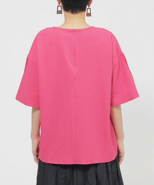 EVEX by KRIZIA  (大きいサイズ) / エヴェックス バイ クリツィア (オオキイサイズ) その他トップス | 【L】【カタログ掲載品】【1枚で決まる】【ウォッシャブル】サッカーストレッチフレアブラウス | 詳細6