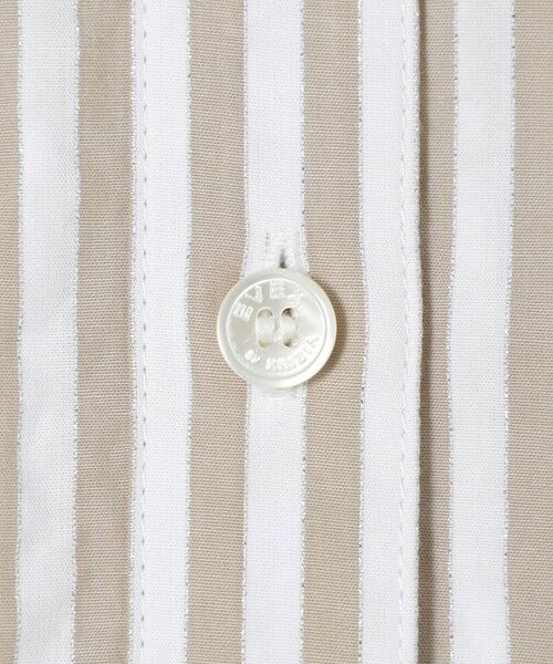 EVEX by KRIZIA  (大きいサイズ) / エヴェックス バイ クリツィア (オオキイサイズ) その他トップス | 【L】【ウォッシャブル】シアーコンビストライプバンドカラーシャツ | 詳細9