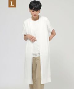 大きいサイズ！新品に近いEVEX by KRIZIA ライトコート　サイズ46 EVEX by KRIZIA (大きいサイズ) / エヴェックス バイ クリツィア