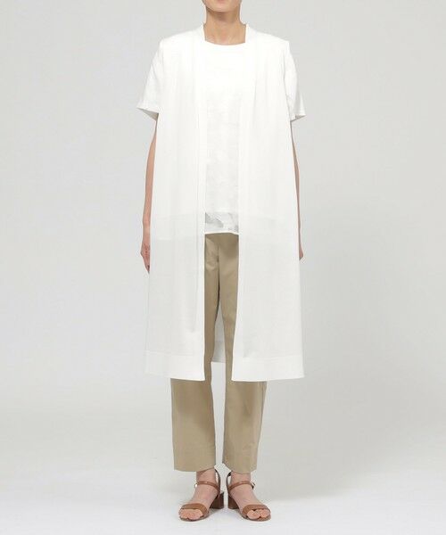 EVEX by KRIZIA  (大きいサイズ) / エヴェックス バイ クリツィア (オオキイサイズ) その他トップス | 【L】【ウォッシャブル】ドライタッチコットンニットロングジレ | 詳細3