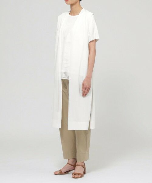 EVEX by KRIZIA  (大きいサイズ) / エヴェックス バイ クリツィア (オオキイサイズ) その他トップス | 【L】【ウォッシャブル】ドライタッチコットンニットロングジレ | 詳細4