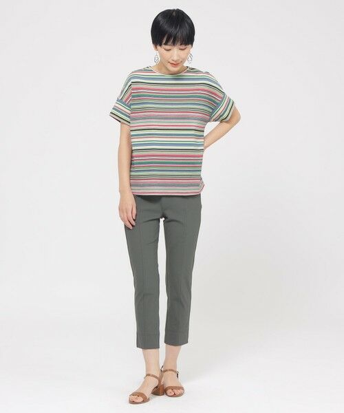 EVEX by KRIZIA  (大きいサイズ) / エヴェックス バイ クリツィア (オオキイサイズ) その他トップス | 【L】【ウォッシャブル】マルチボーダーカットソー | 詳細3