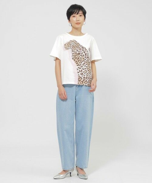 EVEX by KRIZIA  (大きいサイズ) / エヴェックス バイ クリツィア (オオキイサイズ) その他トップス | 【L】【カタログ掲載品】【ウォッシャブル】パンサーモチーフジャカードカットソー | 詳細1