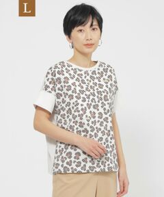 EVEX by KRIZIA  (大きいサイズ) / エヴェックス バイ クリツィア (オオキイサイズ) その他トップス | 【L】【ウォッシャブル】パンサードットプリントカットソー