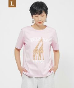 EVEX by KRIZIA  (大きいサイズ) / エヴェックス バイ クリツィア (オオキイサイズ) その他トップス | 【L】【カタログ掲載品】【ウォッシャブル】アニマルロゴプリントカットソー