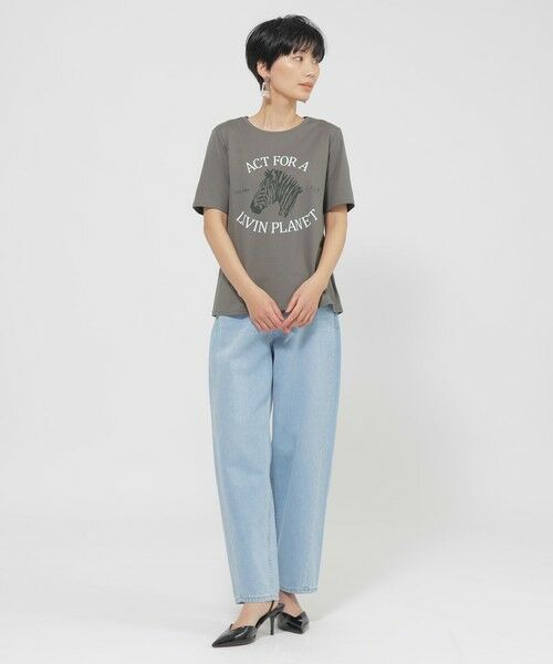 EVEX by KRIZIA  (大きいサイズ) / エヴェックス バイ クリツィア (オオキイサイズ) その他トップス | 【L】【カタログ掲載品】【ウォッシャブル】アニマルロゴプリントカットソー | 詳細2