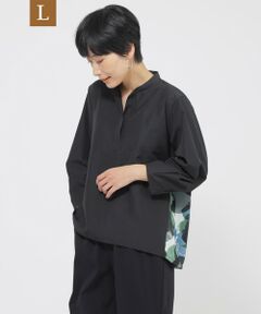 EVEX by KRIZIA  (大きいサイズ) / エヴェックス バイ クリツィア (オオキイサイズ) その他トップス | 【L】【接触冷感】【UV対策】【ウォッシャブル】ペイントドットコンビプルオーバー