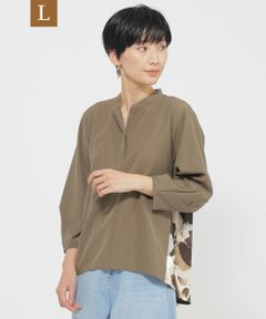 EVEX by KRIZIA  (大きいサイズ) / エヴェックス バイ クリツィア (オオキイサイズ) その他トップス | 【L】【接触冷感】【UV対策】【ウォッシャブル】ペイントドットコンビプルオーバー