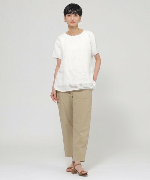 EVEX by KRIZIA  (大きいサイズ) / エヴェックス バイ クリツィア (オオキイサイズ) その他トップス | 【L】【カタログ掲載品】【ウォッシャブル】オパールタイガーコンビカットソー | 詳細1