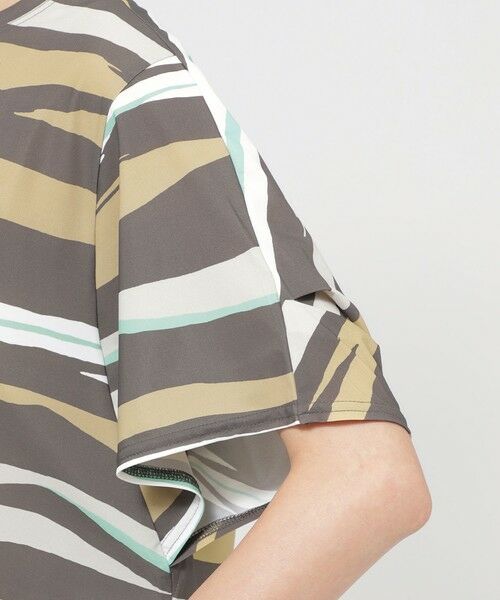 EVEX by KRIZIA  (大きいサイズ) / エヴェックス バイ クリツィア (オオキイサイズ) その他トップス | 【L】【カタログ掲載品】【接触冷感】【UV対策】【ウォッシャブル】コンチェロアニマルボーダーカットソー | 詳細7