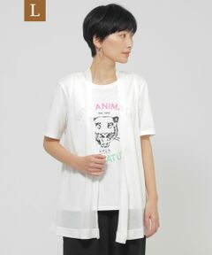 EVEX by KRIZIA  (大きいサイズ) / エヴェックス バイ クリツィア (オオキイサイズ) その他トップス | 【L】【接触冷感】【ウォッシャブル】リヨセルジャージ—ジレ