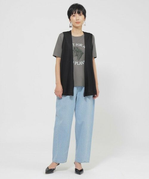 EVEX by KRIZIA  (大きいサイズ) / エヴェックス バイ クリツィア (オオキイサイズ) その他トップス | 【L】【接触冷感】【ウォッシャブル】リヨセルジャージ—ジレ | 詳細3