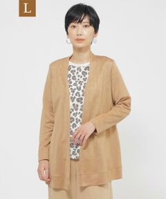 EVEX by KRIZIA  (大きいサイズ) / エヴェックス バイ クリツィア (オオキイサイズ) その他トップス | 【L】【接触冷感】【ウォッシャブル】リヨセルジャージ—カーディガン