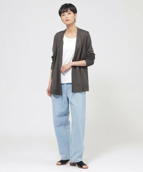 EVEX by KRIZIA  (大きいサイズ) / エヴェックス バイ クリツィア (オオキイサイズ) その他トップス | 【L】【接触冷感】【ウォッシャブル】リヨセルジャージ—カーディガン | 詳細3