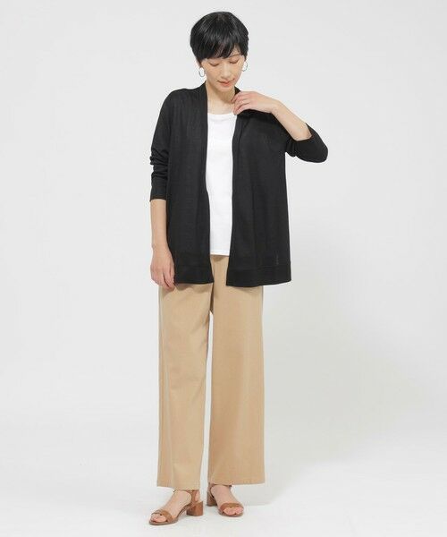 EVEX by KRIZIA  (大きいサイズ) / エヴェックス バイ クリツィア (オオキイサイズ) その他トップス | 【L】【接触冷感】【ウォッシャブル】リヨセルジャージ—カーディガン | 詳細4