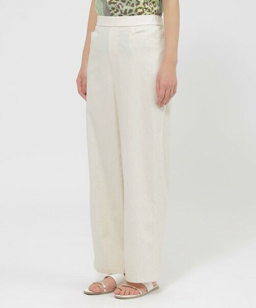 EVEX by KRIZIA  (大きいサイズ) / エヴェックス バイ クリツィア (オオキイサイズ) その他パンツ | 【L】【カタログ掲載品】【ウォッシャブル】コットン麻ブレンドストレッチワイドストレートパンツ | 詳細6
