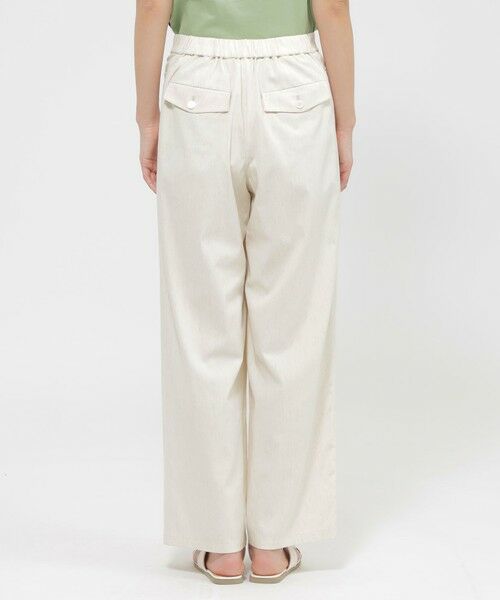EVEX by KRIZIA  (大きいサイズ) / エヴェックス バイ クリツィア (オオキイサイズ) その他パンツ | 【L】【カタログ掲載品】【ウォッシャブル】コットン麻ブレンドストレッチワイドストレートパンツ | 詳細7