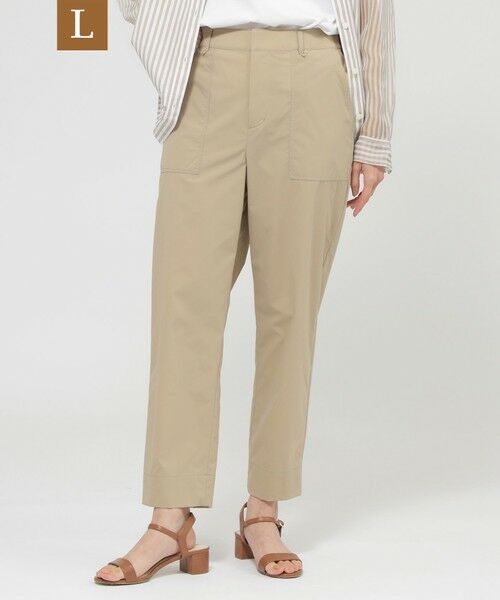 EVEX by KRIZIA (大きいサイズ) / エヴェックス バイ クリツィア (オオキイサイズ) その他パンツ | 【L】【防しわ】【UV対策】【ウォッシャブル】テックスブリッドベイカーパンツ(ベージュ)