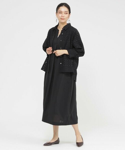 EVEX by KRIZIA  (大きいサイズ) / エヴェックス バイ クリツィア (オオキイサイズ) その他トップス | 【L】【カタログ掲載品】【ウォッシャブル】タイルエンブロイダリーブラウス | 詳細2