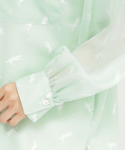 EVEX by KRIZIA  (大きいサイズ) / エヴェックス バイ クリツィア (オオキイサイズ) その他トップス | 【L】【1枚できまる】【カタログ掲載品】【ウォッシャブル】クラフトパンサーシアーコンビブラウス | 詳細6