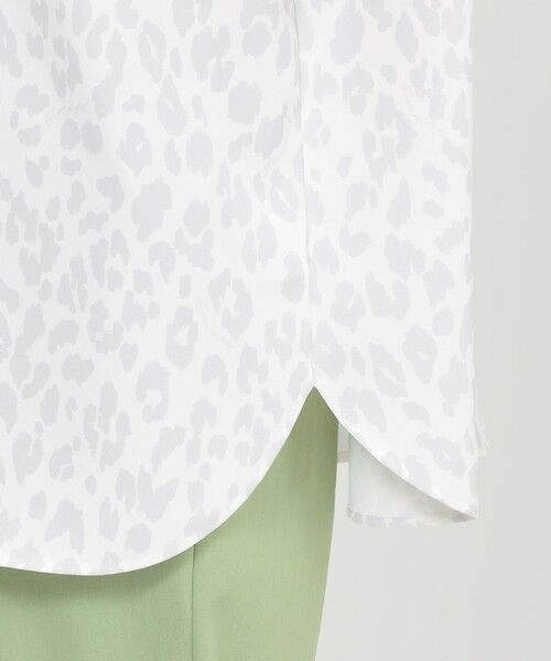 EVEX by KRIZIA  (大きいサイズ) / エヴェックス バイ クリツィア (オオキイサイズ) その他トップス | 【L】【吸水速乾】【ウォッシャブル】パンサープリントバックサテンジョーゼットブラウス | 詳細6