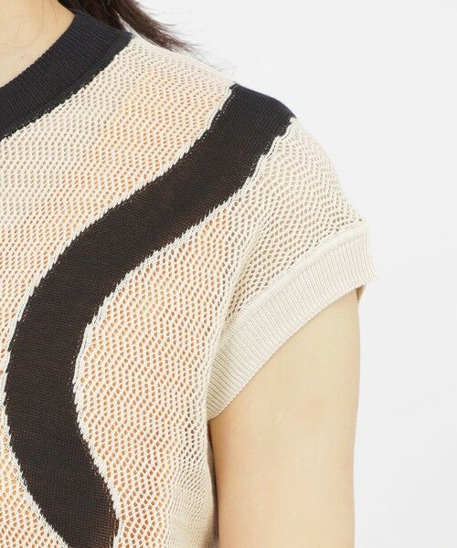 EVEX by KRIZIA  (大きいサイズ) / エヴェックス バイ クリツィア (オオキイサイズ) その他トップス | 【L】【カタログ掲載品】【ウォッシャブル】パンサージャカードメッシュニット | 詳細6