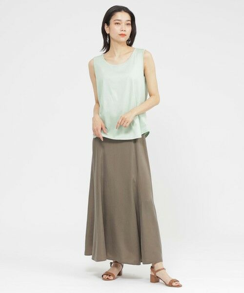 EVEX by KRIZIA  (大きいサイズ) / エヴェックス バイ クリツィア (オオキイサイズ) その他トップス | 【L】【ウォシャブル】【接触冷感】シルケットコットンタンクトップ | 詳細1