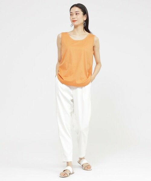 EVEX by KRIZIA  (大きいサイズ) / エヴェックス バイ クリツィア (オオキイサイズ) その他トップス | 【L】【ウォシャブル】【接触冷感】シルケットコットンタンクトップ | 詳細2