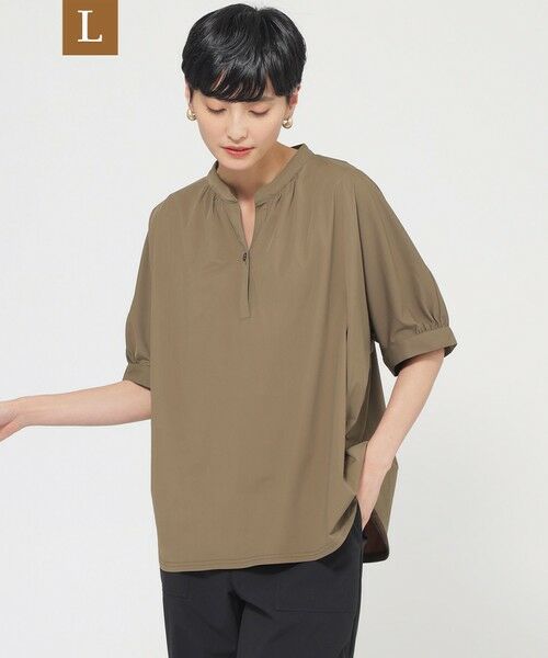 EVEX by KRIZIA  (大きいサイズ) / エヴェックス バイ クリツィア (オオキイサイズ) その他トップス | 【L】【接触冷感】【UV対策】【ウォッシャブル】コンチェロスキッパーブラウスカットソー | 詳細11