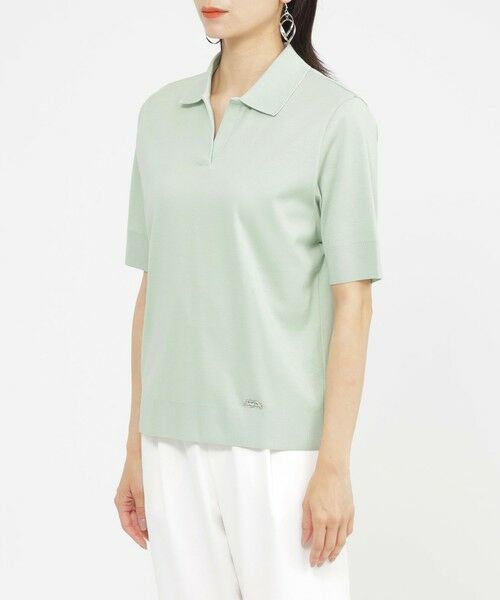 EVEX by KRIZIA  (大きいサイズ) / エヴェックス バイ クリツィア (オオキイサイズ) その他トップス | 【L】【ギフトにもおすすめ】【ウォッシャブル】セーターマシンポロカットソー | 詳細5