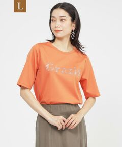 EVEX by KRIZIA  (大きいサイズ) / エヴェックス バイ クリツィア (オオキイサイズ) その他トップス | 【L】【カタログ掲載品】【接触冷感】【ウォッシャブル】超冷感コットンスムースホットフィットロゴＴシャツ