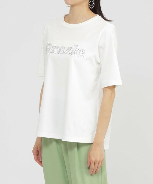 EVEX by KRIZIA  (大きいサイズ) / エヴェックス バイ クリツィア (オオキイサイズ) その他トップス | 【L】【カタログ掲載品】【接触冷感】【ウォッシャブル】超冷感コットンスムースホットフィットロゴＴシャツ | 詳細5