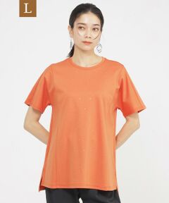 EVEX by KRIZIA  (大きいサイズ) / エヴェックス バイ クリツィア (オオキイサイズ) その他トップス | 【L】【カタログ掲載品】【接触冷感】【ウォッシャブル】超冷感コットンスムースホットフィットドットカットソー