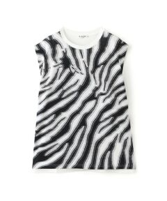 EVEX by KRIZIA  (大きいサイズ) / エヴェックス バイ クリツィア (オオキイサイズ) その他トップス | 【L】【カタログ掲載品】【ウォッシャブル】アニマルカットジャカードノースリーブカットソー