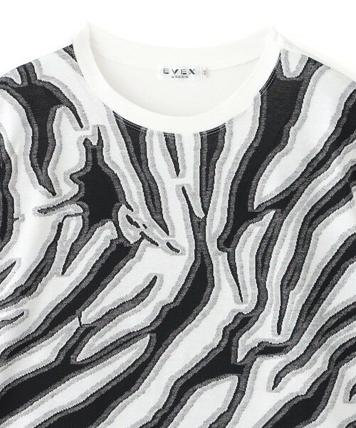 EVEX by KRIZIA  (大きいサイズ) / エヴェックス バイ クリツィア (オオキイサイズ) その他トップス | 【L】【カタログ掲載品】【ウォッシャブル】アニマルカットジャカードノースリーブカットソー | 詳細2