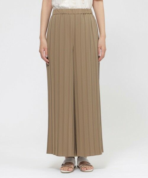 EVEX by KRIZIA  (大きいサイズ) / エヴェックス バイ クリツィア (オオキイサイズ) その他パンツ | 【L】【ウォッシャブル】デシンプリーツワイドパンツ | 詳細3