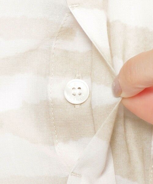 EVEX by KRIZIA  (大きいサイズ) / エヴェックス バイ クリツィア (オオキイサイズ) その他トップス | 【L】【接触冷感】【ウォッシャブル】シアーボイルゼブラロングシャツ | 詳細10