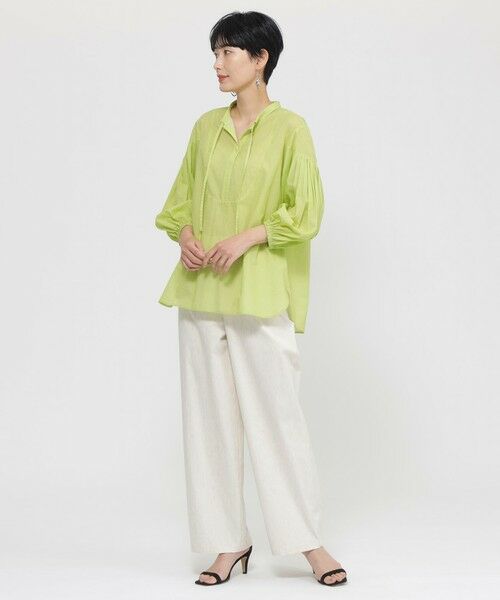 EVEX by KRIZIA  (大きいサイズ) / エヴェックス バイ クリツィア (オオキイサイズ) その他トップス | 【L】【接触冷感】【ウォシャブル】シアーボイルプルオーバーブラウス | 詳細2