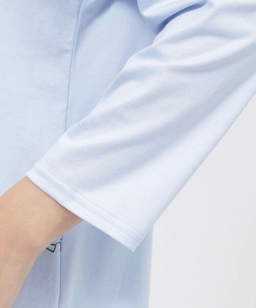 EVEX by KRIZIA  (大きいサイズ) / エヴェックス バイ クリツィア (オオキイサイズ) その他トップス | 【L】【WEB・一部店舗限定】【接触冷感】【ウォシャブル】パンサーエンブロイダリー七分袖カットソー | 詳細7