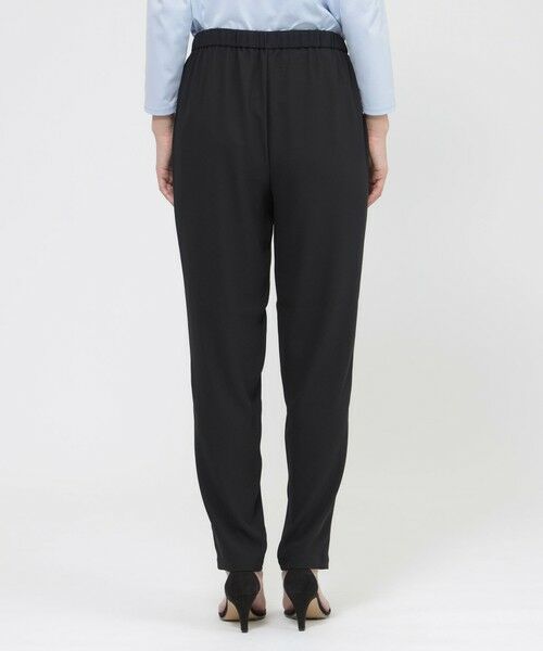 EVEX by KRIZIA  (大きいサイズ) / エヴェックス バイ クリツィア (オオキイサイズ) その他パンツ | 【L】【夏でもさらっと】【吸水速乾】【ウォシャブル】バックサテンジョーゼットイージーテーパードパンツ | 詳細4