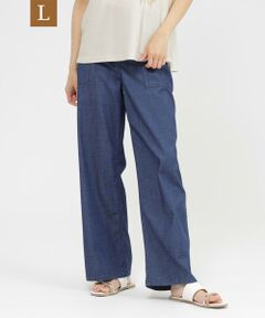 EVEX by KRIZIA  (大きいサイズ) / エヴェックス バイ クリツィア (オオキイサイズ) その他パンツ | 【L】【接触冷感】【ウォッシャブル】クールデニムベイカーパンツ