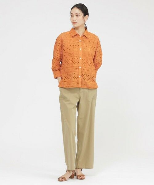 EVEX by KRIZIA  (大きいサイズ) / エヴェックス バイ クリツィア (オオキイサイズ) その他パンツ | 【L】【SANYO Style EDITION掲載】【接触冷感】【ウォッシャブル】ストレッチチノベイカーパンツ | 詳細1