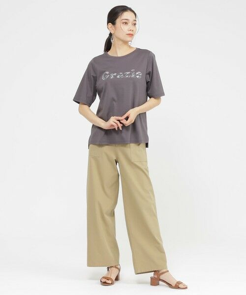 EVEX by KRIZIA  (大きいサイズ) / エヴェックス バイ クリツィア (オオキイサイズ) その他パンツ | 【L】【SANYO Style EDITION掲載】【接触冷感】【ウォッシャブル】ストレッチチノベイカーパンツ | 詳細2